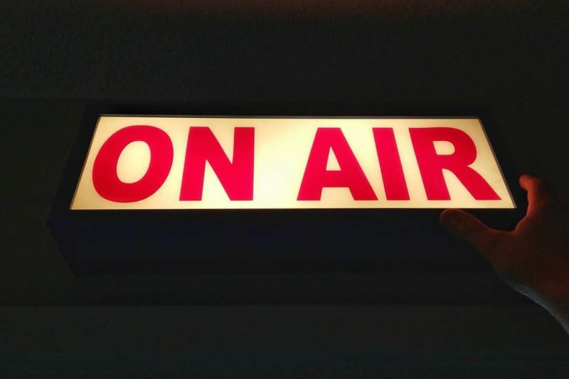 Firing up the sign in the makeshift studio. Podcasting live in 1.5 hours over at filmfrown.com
#podcast 